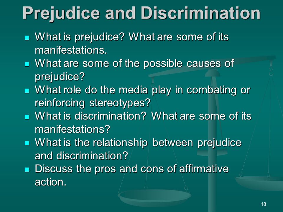difference between prejudice and workplace discrimination lawyers